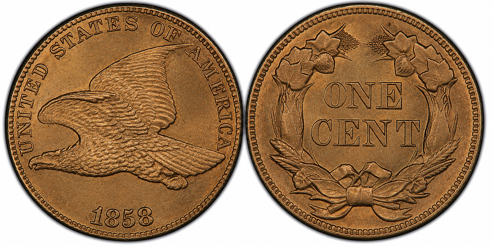 1856–1858: Flying Eagle Small Cent