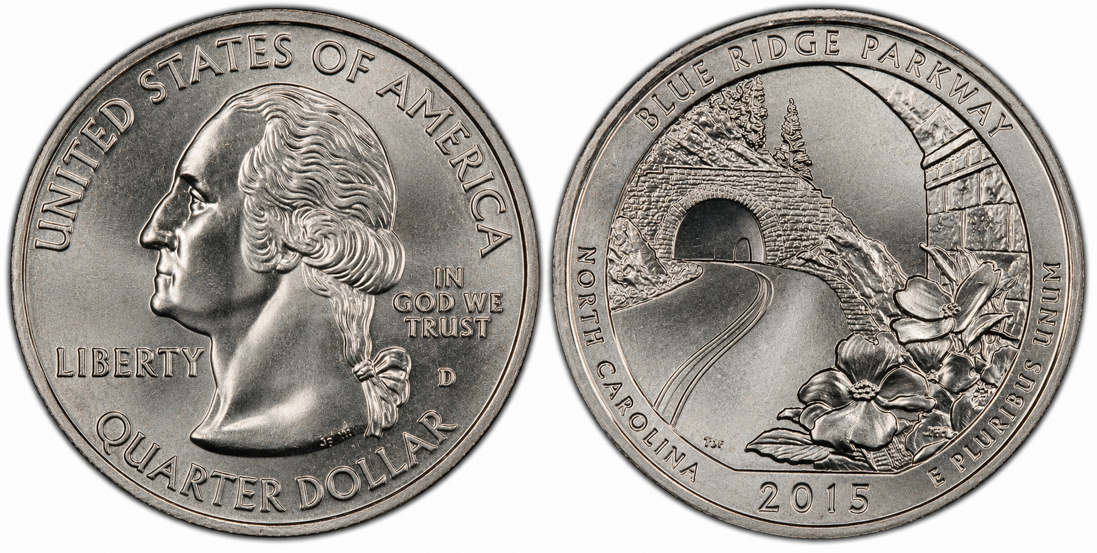 2010-2021 America the Beautiful / National Parks Quarter obverse and reverse reference image