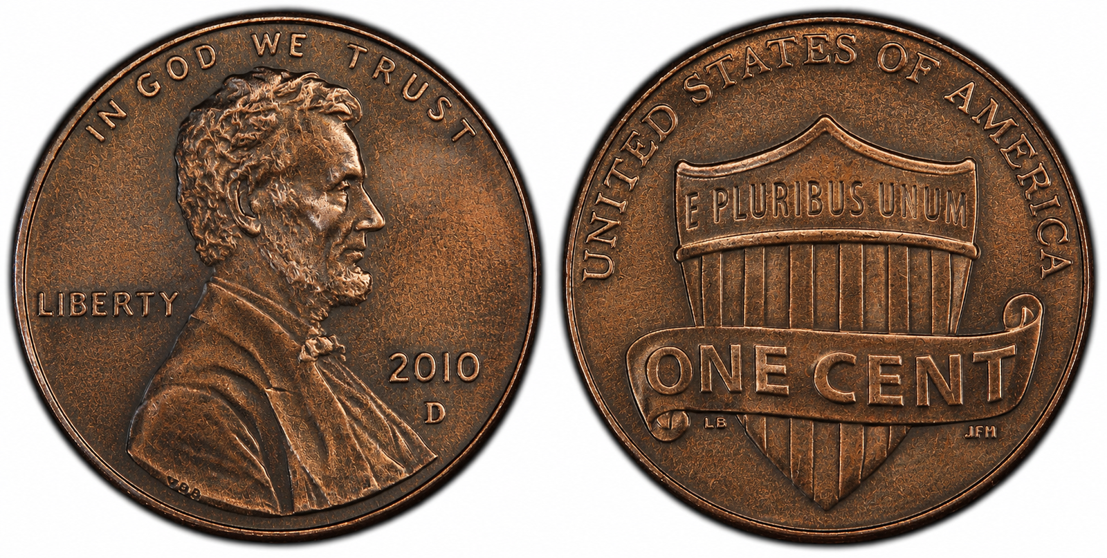 Lincoln Memorial Shield Cent coin obverse and reverse