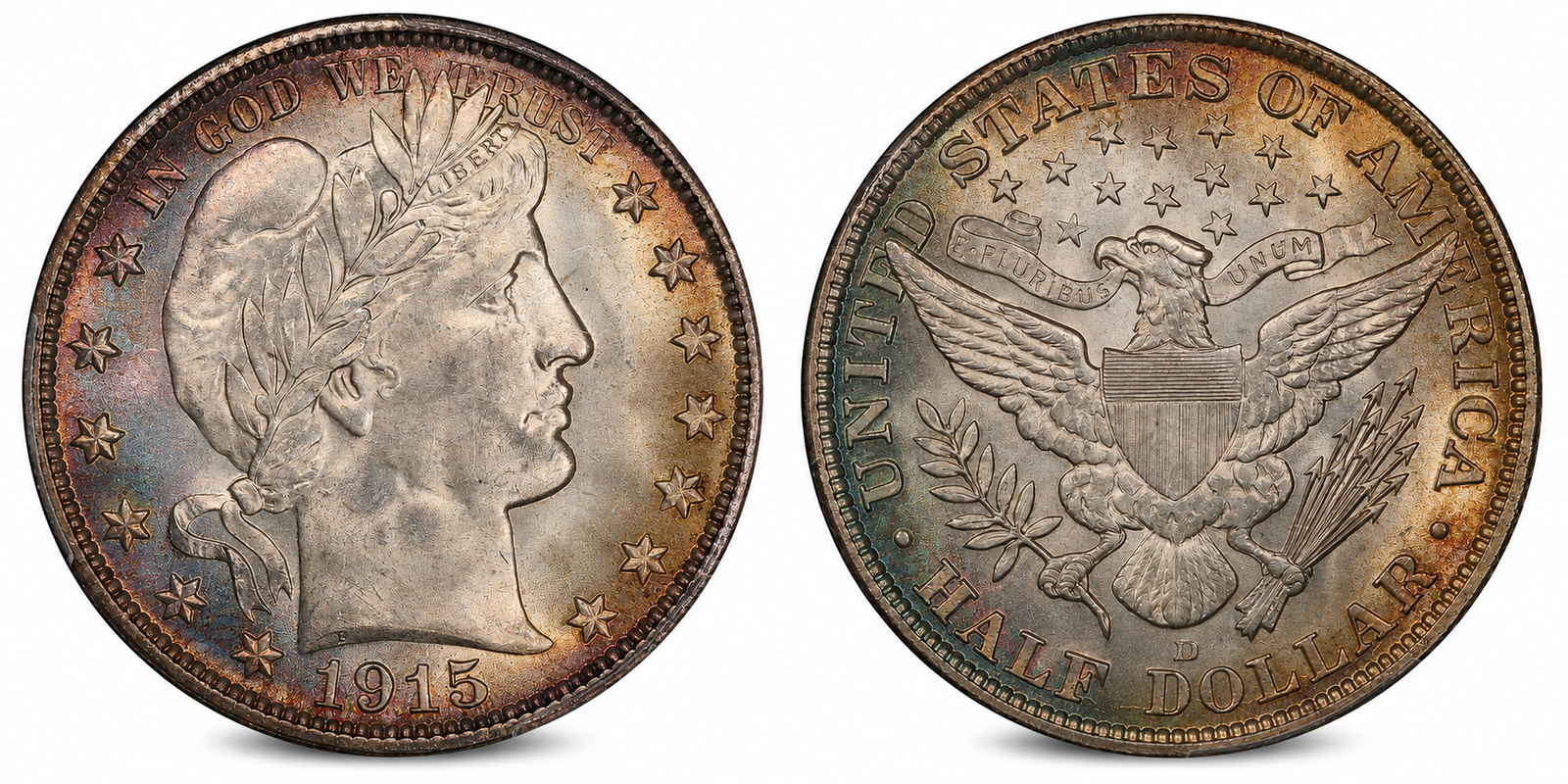 1892–1915: Barber Half Dollar (90% Silver)