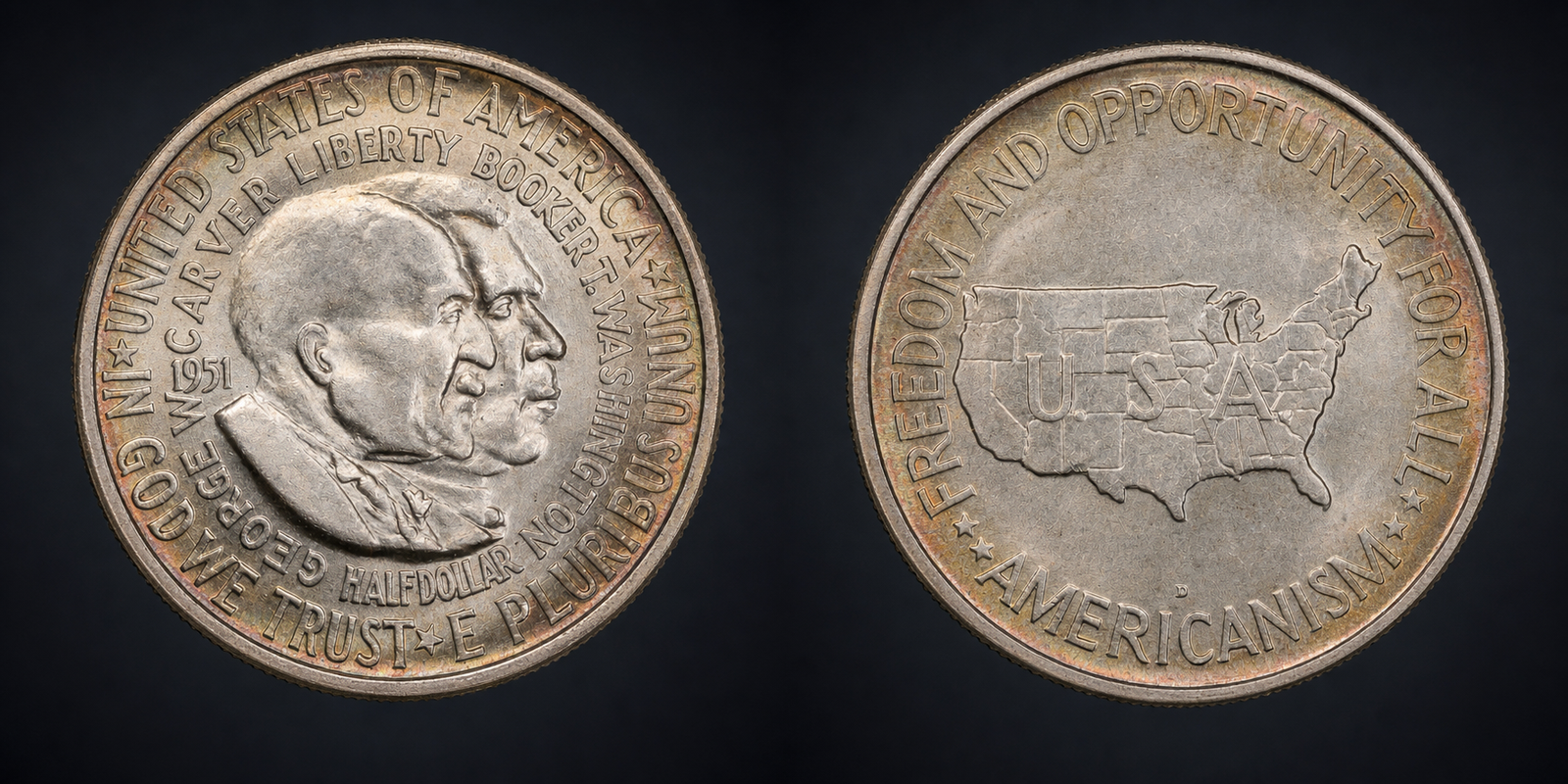 1951–1954 Carver–Washington Half Dollar
