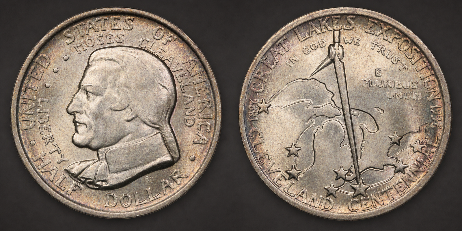 1936 Cleveland Centennial–Great Lakes Exposition Half Dollar