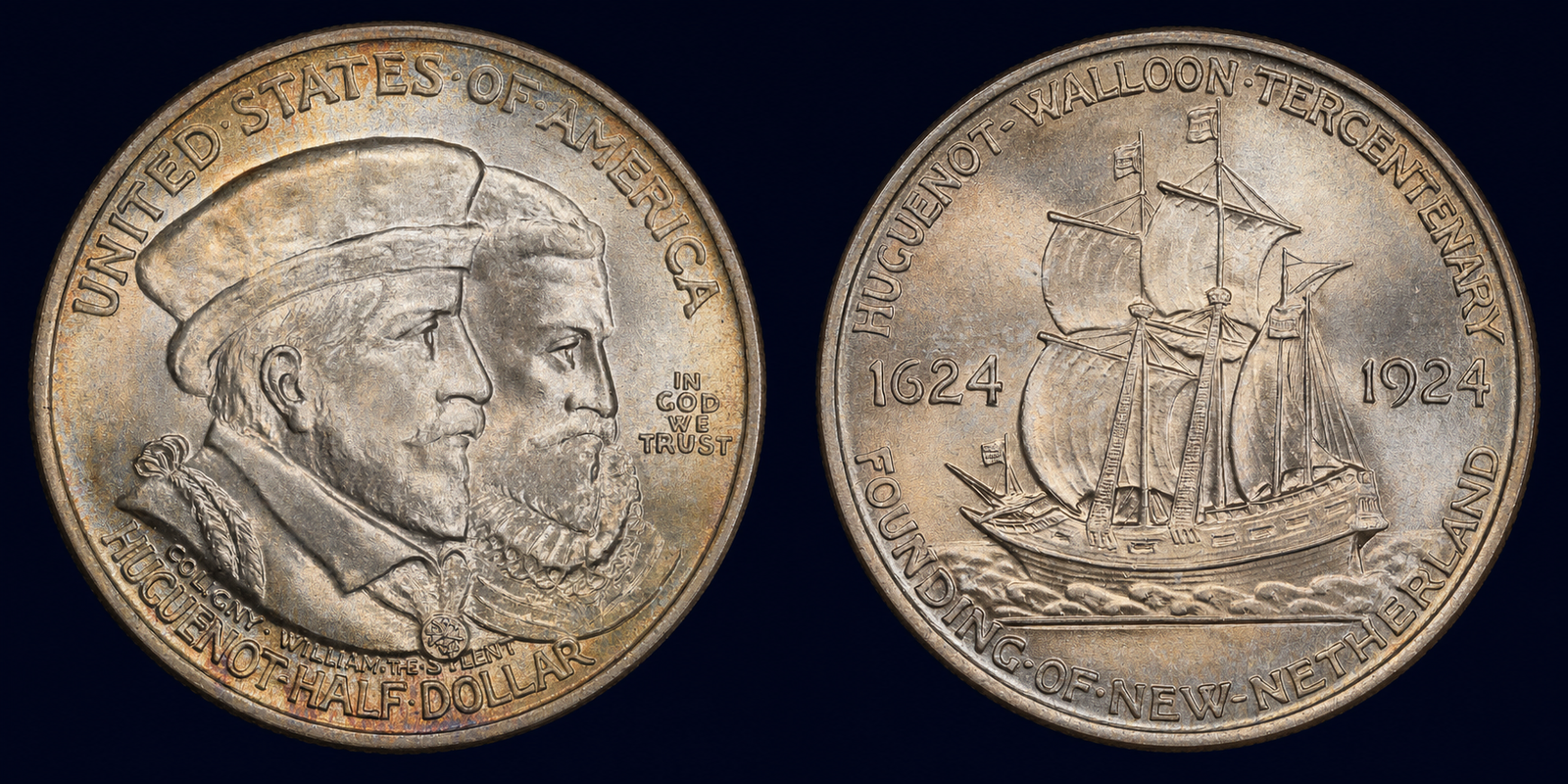 1924 Huguenot–Walloon Tercentenary Half Dollar