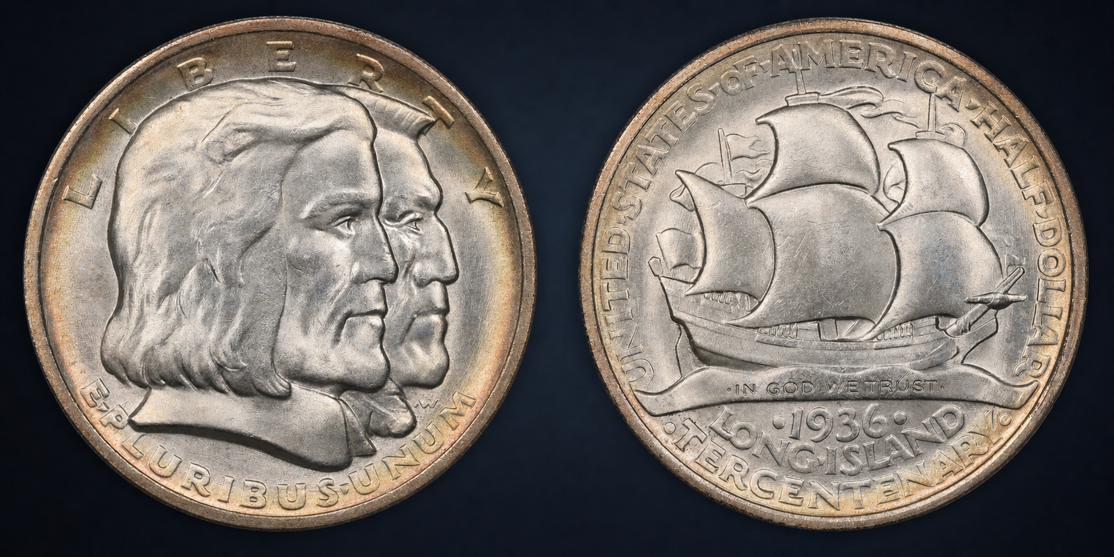 1936 Long Island Tercentenary Half Dollar
