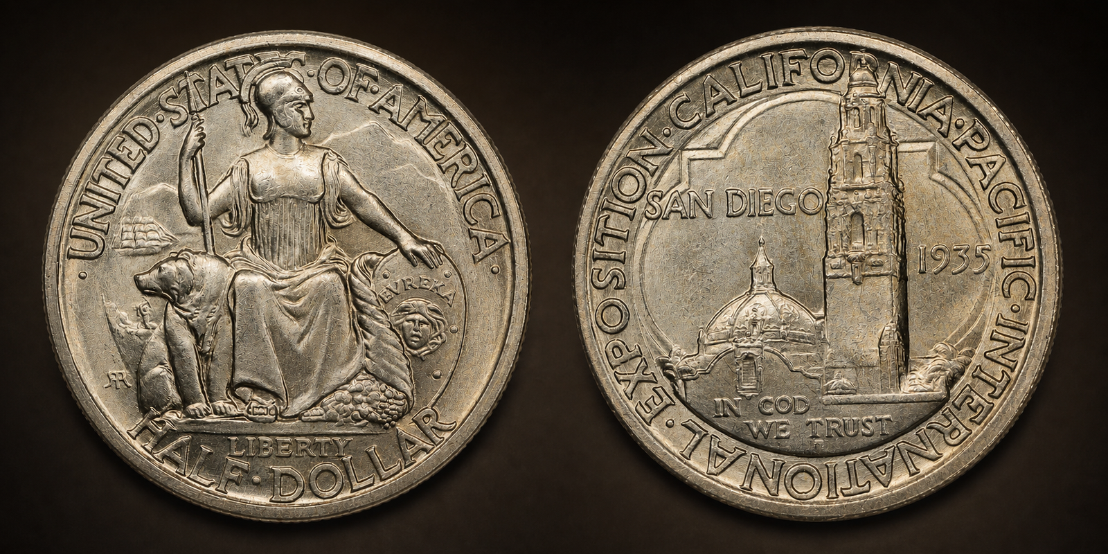 1935–1936 San Diego–California Pacific Exposition Half Dollar