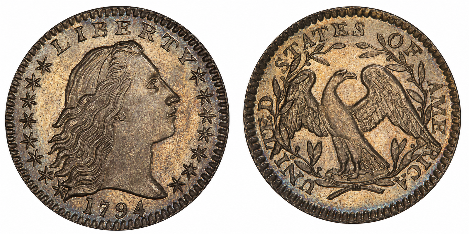 Flowing Hair Half Dime