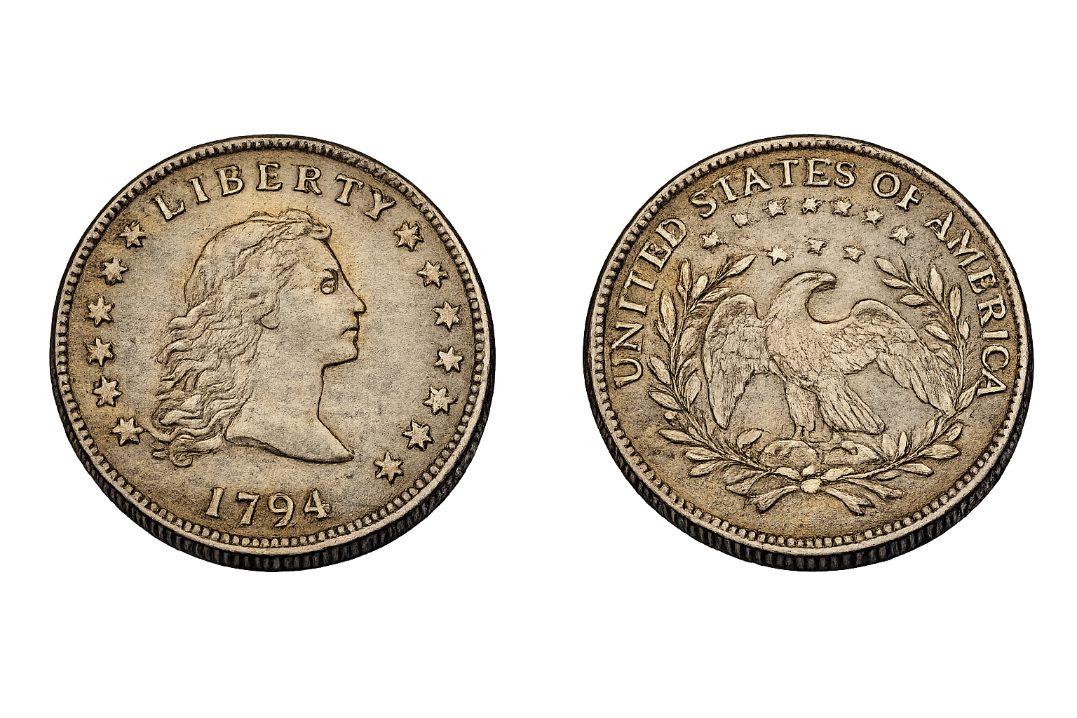 1794-1795 Flowing Hair Silver Dollar image