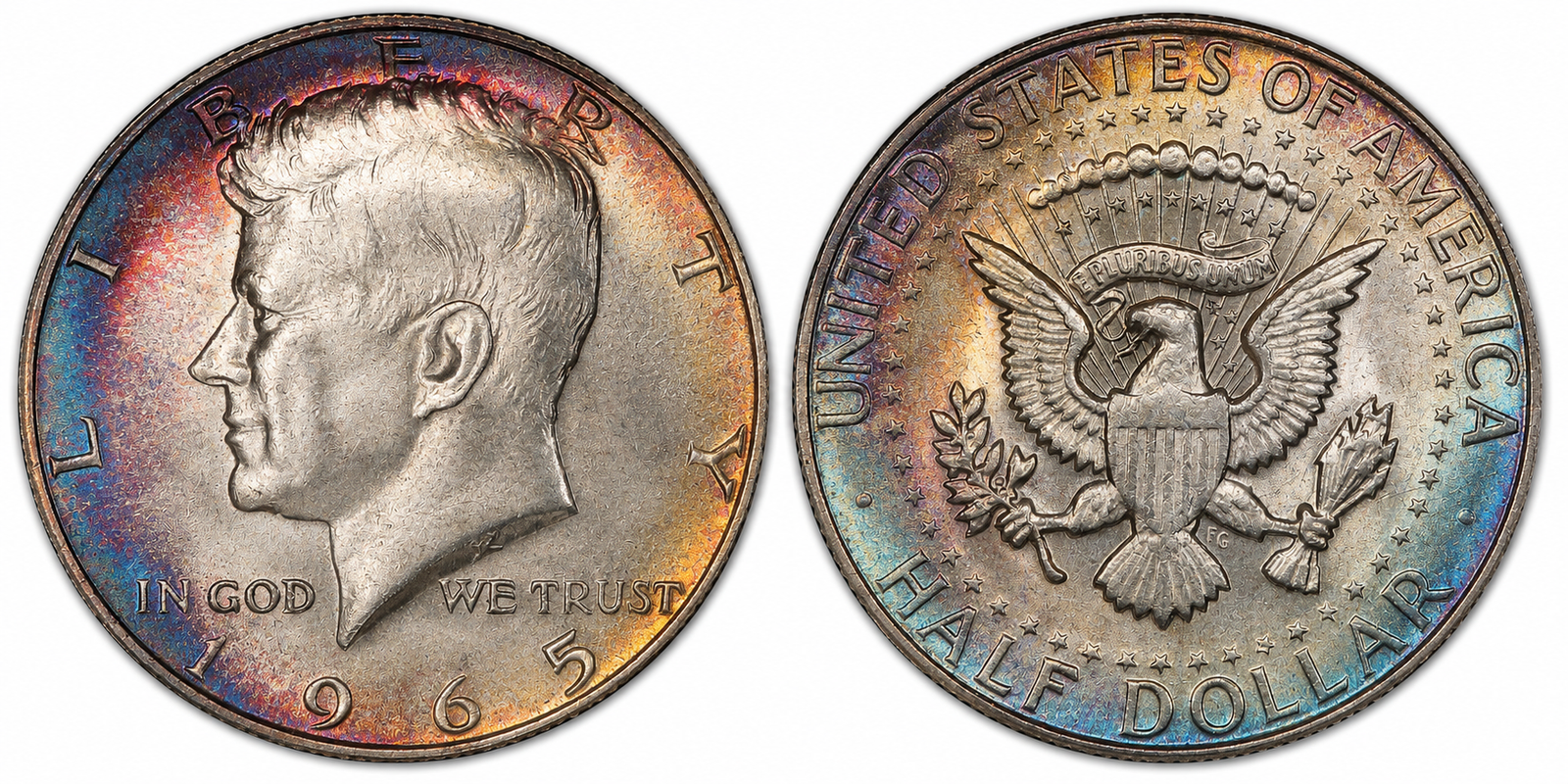 Kennedy Half Dollar 40 Percent Silver coin obverse and reverse