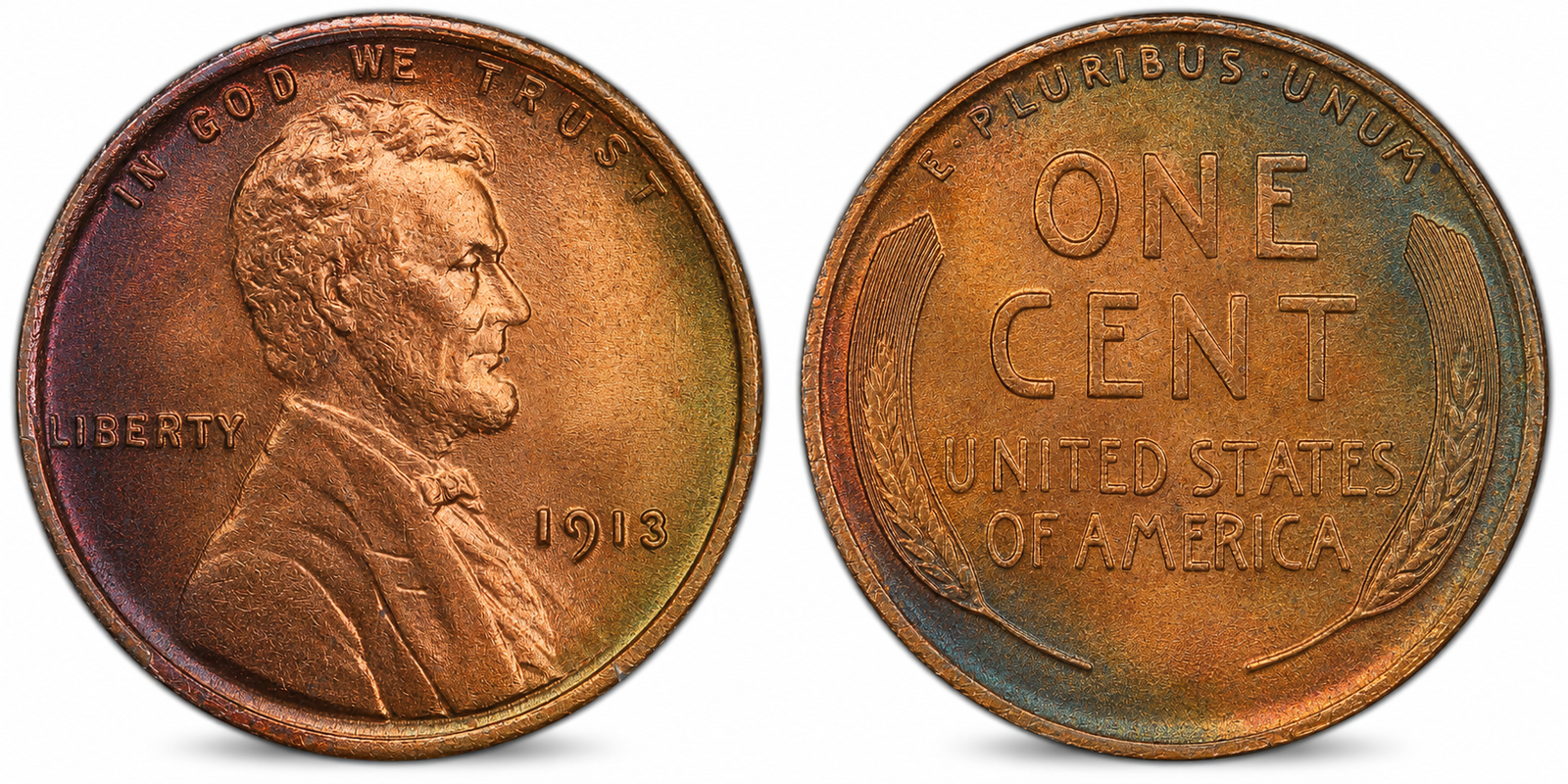 1909–1942: Lincoln Wheat Cent (Variety 2: "V.D.B." Initials Removed)