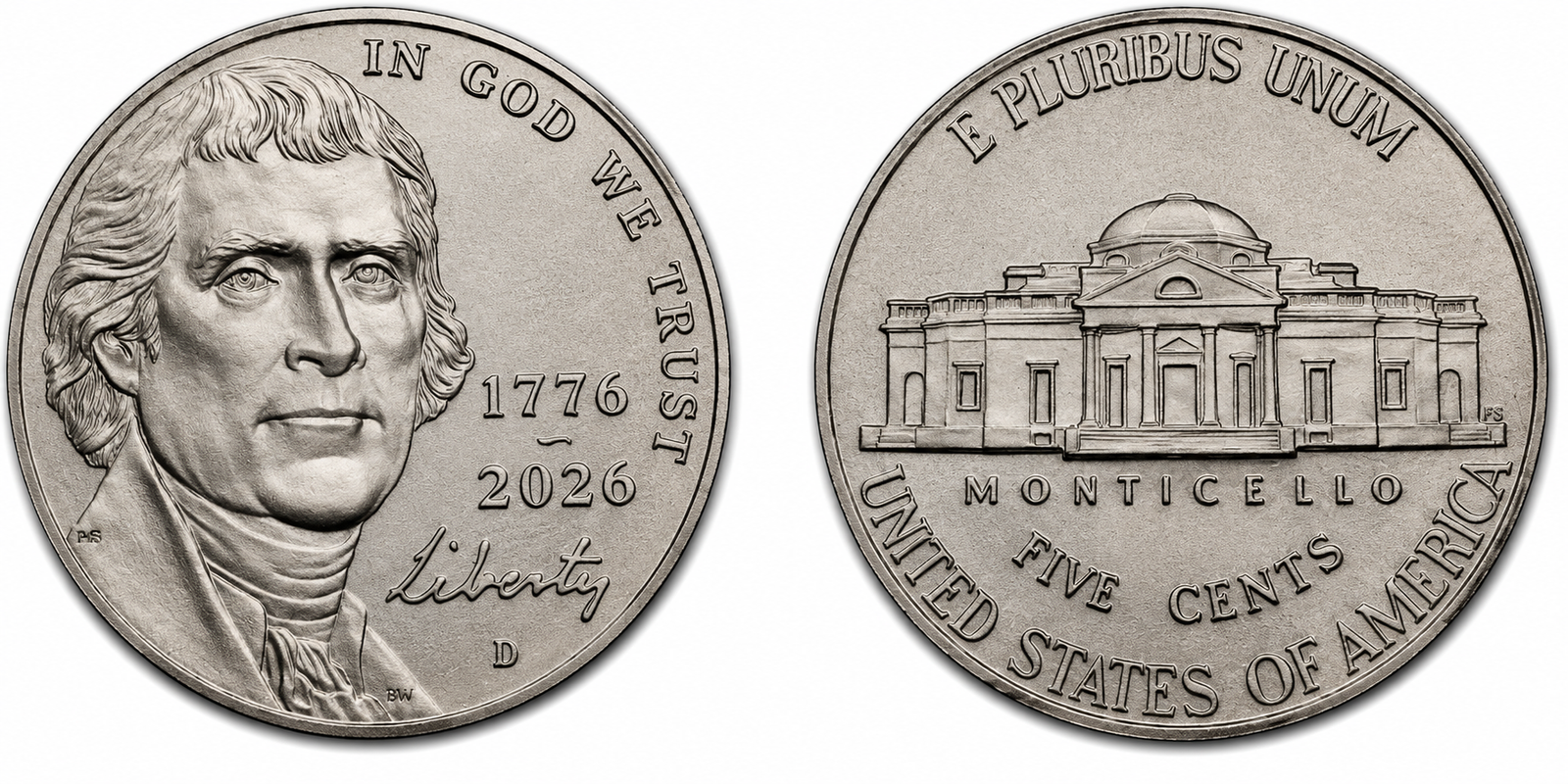 Semiquincentennial Nickel