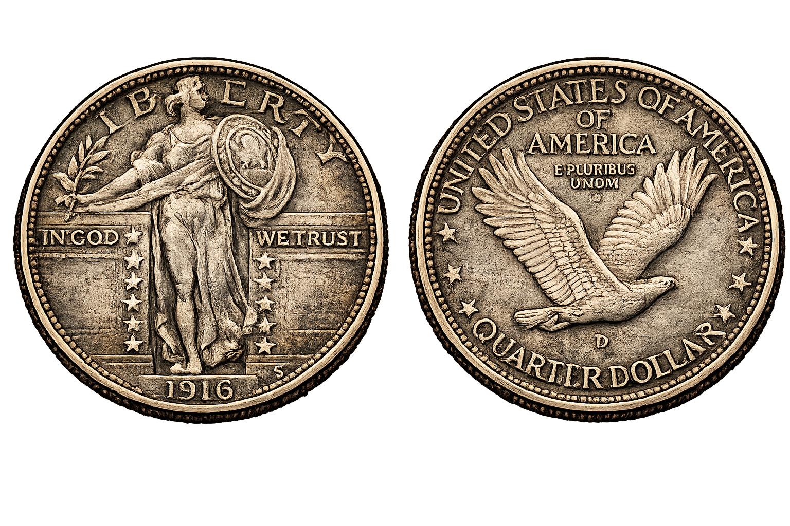 1916-1930 Standing Liberty Quarter image