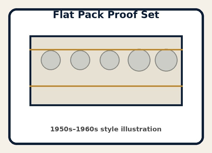 Flat pack U.S. proof set illustration